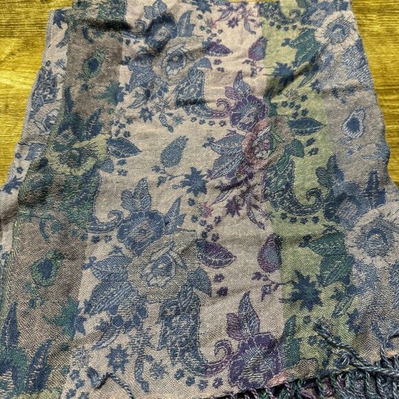 Floral Patterned Scarf - Picture 2 of 2